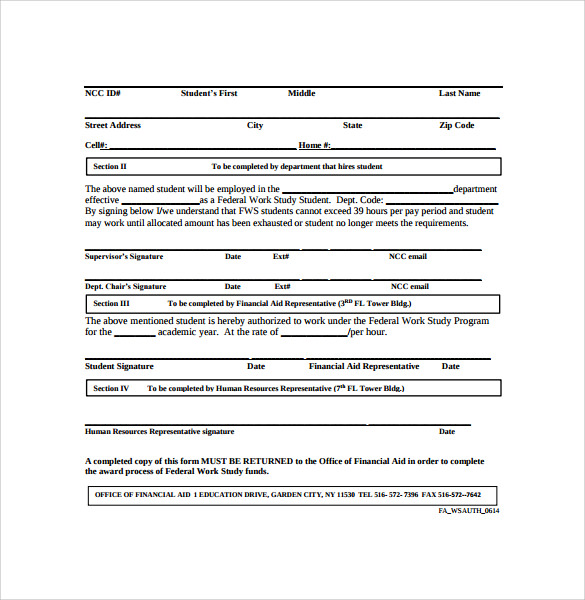 FREE 8+ Employment Authorization Forms in PDF