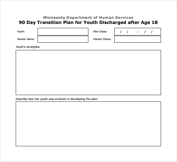 download 90 day plan template