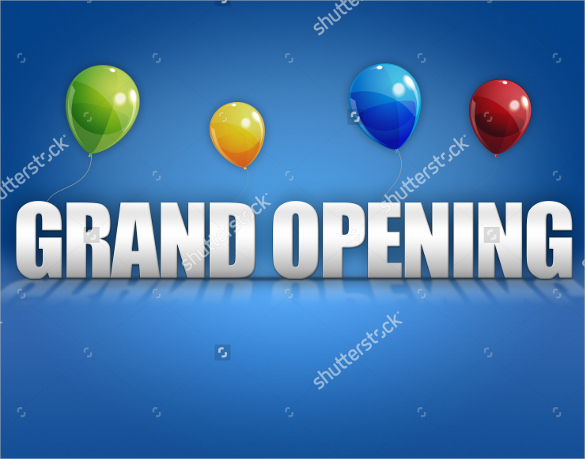 simple grand opening flyer