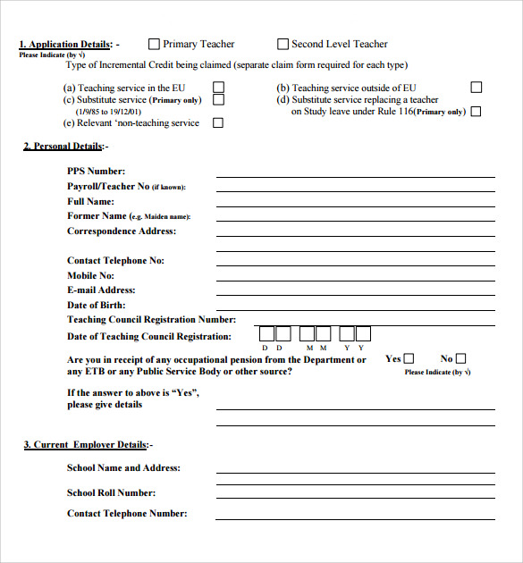 FREE 9 Credit Application Forms In PDF MS Word
