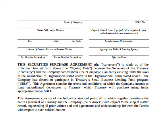 simple business purchase agreement