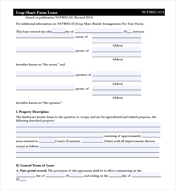 15+ Land Lease Agreements Samples, Examples & Format Sample Templates