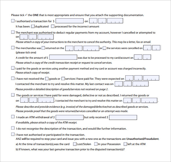 downloadable consumer form