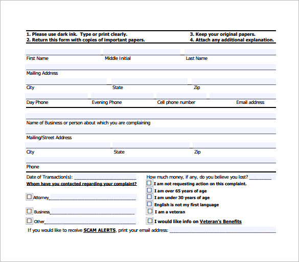 consumer form download for free