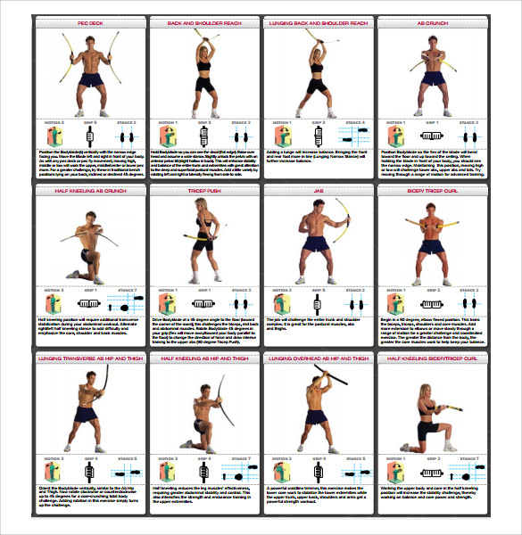 FREE 7+ Sample Exercise Chart Templates in PDF