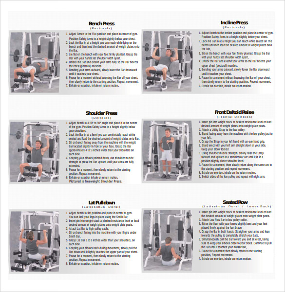 FREE 7 Sample Exercise Chart Templates In PDF MS Word FREE 7 Sample Exercise Chart Templates In PDF MS Word