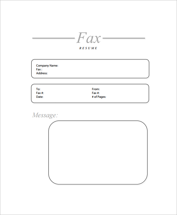 resume fax cover sheet1
