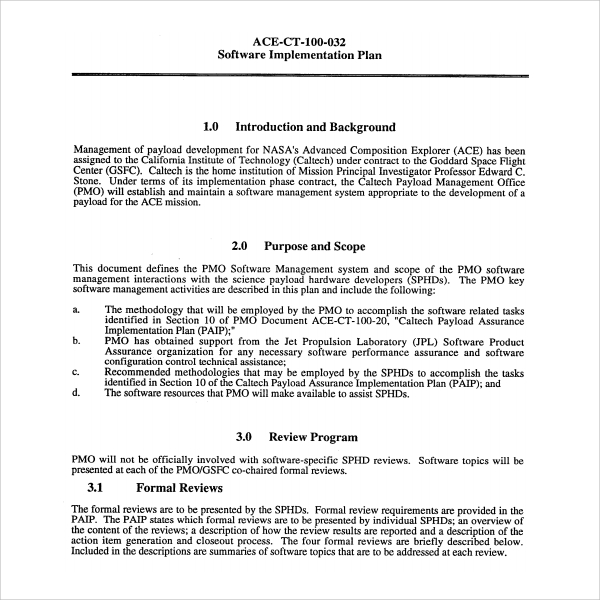 Technology Implementation Plan Template Hq Printable Documents