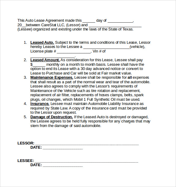 auto lease agreement2