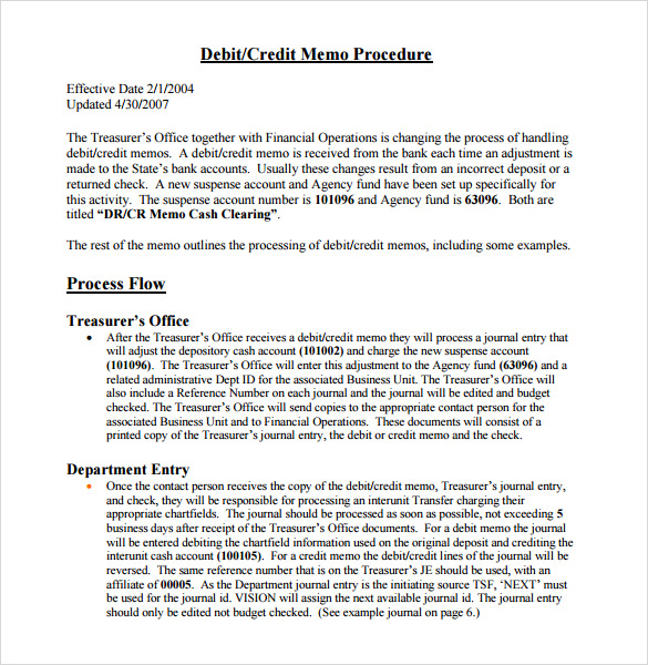 FREE 11+ Sample Credit Memo Templates in PDF  MS Word