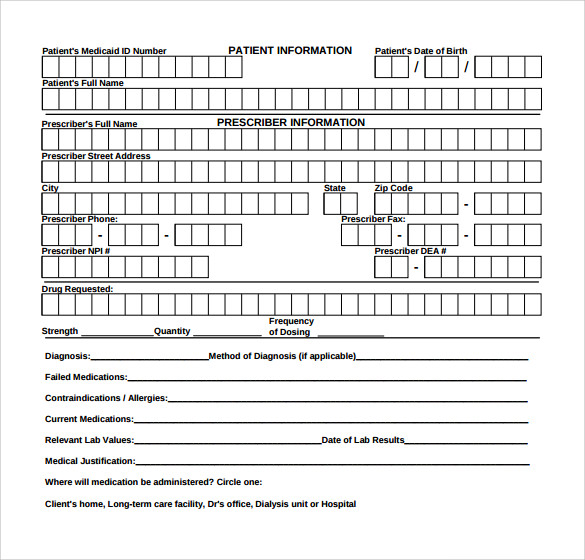 downloadable medicaid authorization form