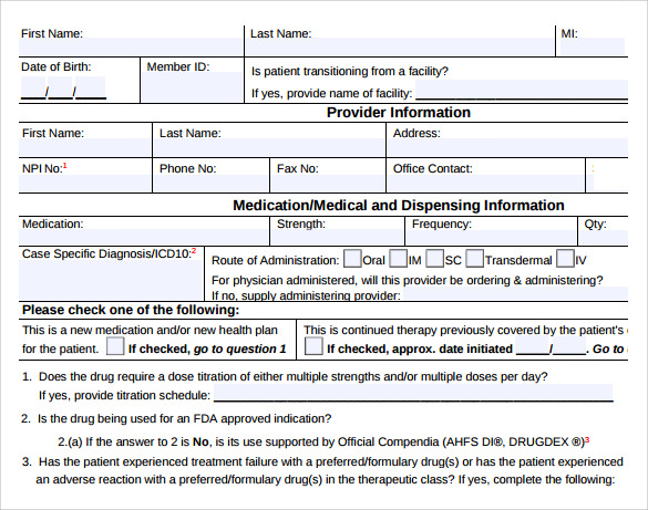 simple medicaid authorization form