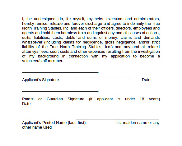 word form background check authorization form