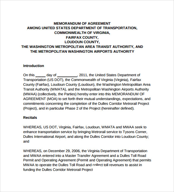 free 8 sample memorandum of lease agreement templates in pdf ms word