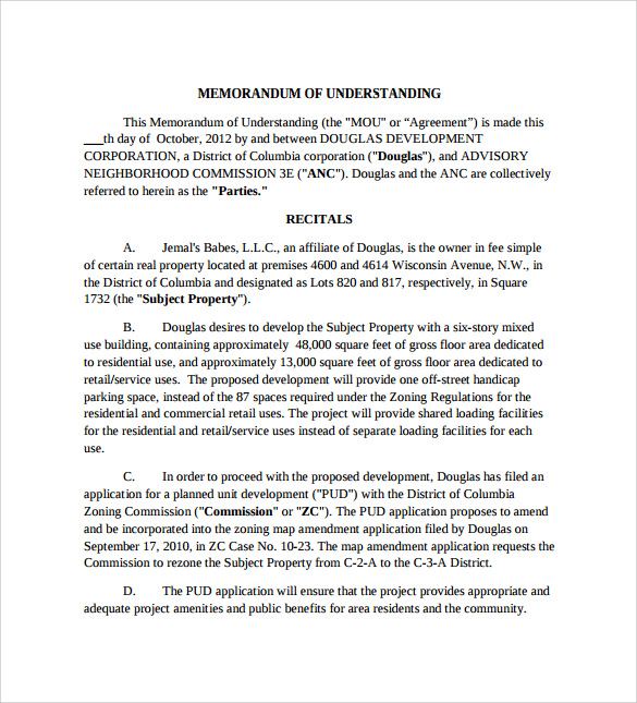 FREE 8+ Sample Memorandum of Lease Agreement Templates in PDF MS Word
