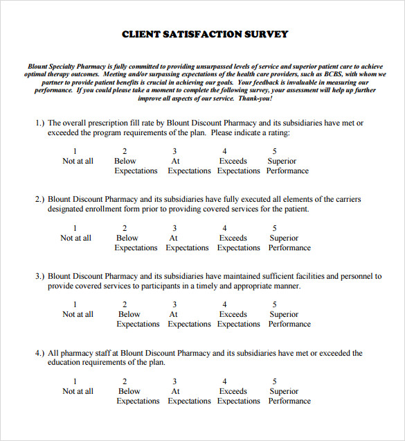 employee satisfaction survey template - Resumess 