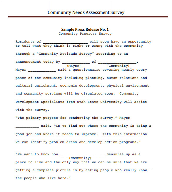 Community Needs Assessment Template from images.sampletemplates.com
