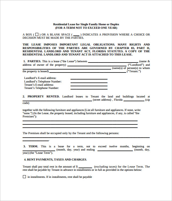 tenant lease agreement pdf