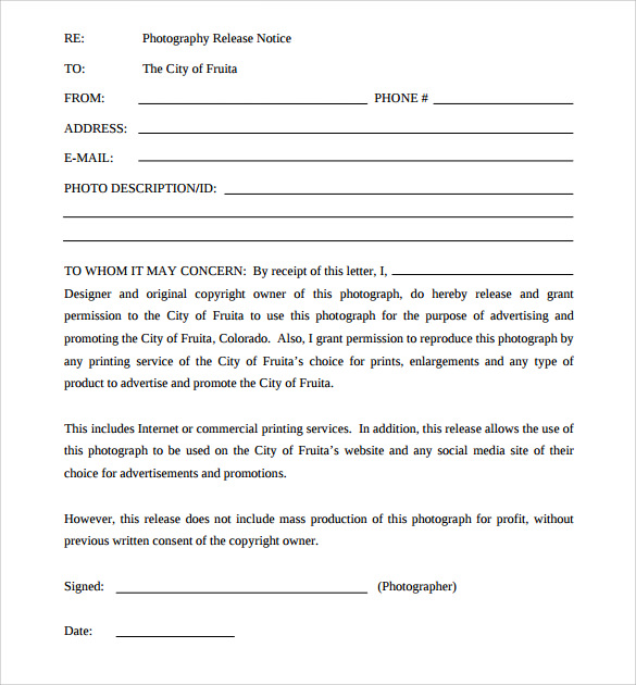 7-print-release-forms-pdf-sample-templates