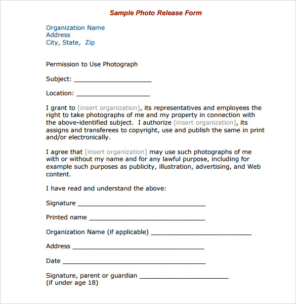 photo release form1