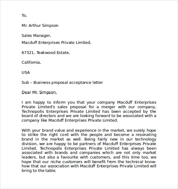 templates for business letter