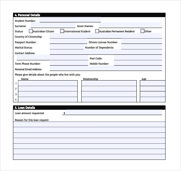 student loan scheme application form