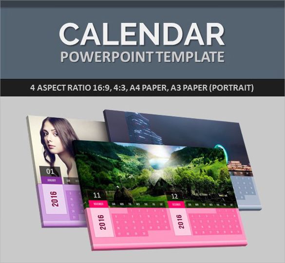 powerpoint calendar template example