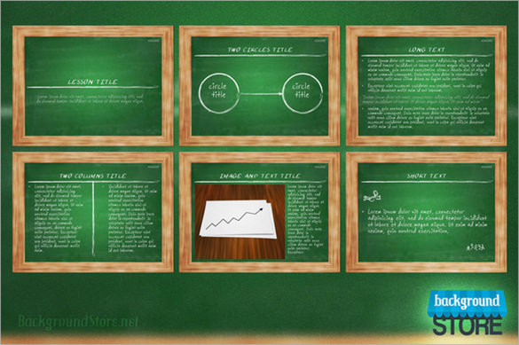 education power point template example