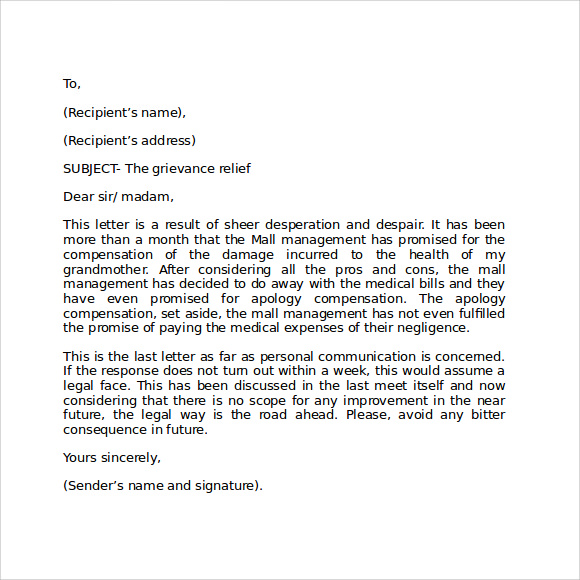 format personal business letter