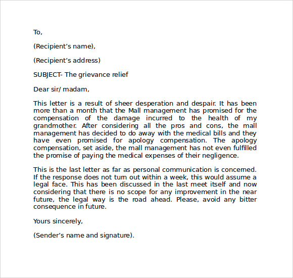 how to write a proper business letter format