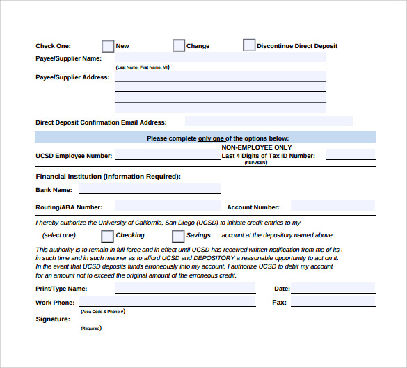 direct deposit authorization form3