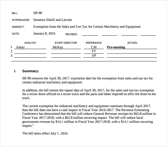equipment bill of sale sample template
