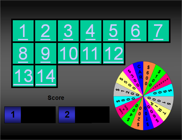 wheel of fortune puzzle template