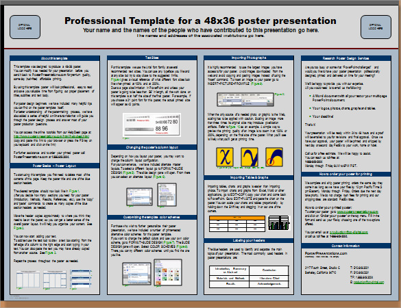 power point poster template example