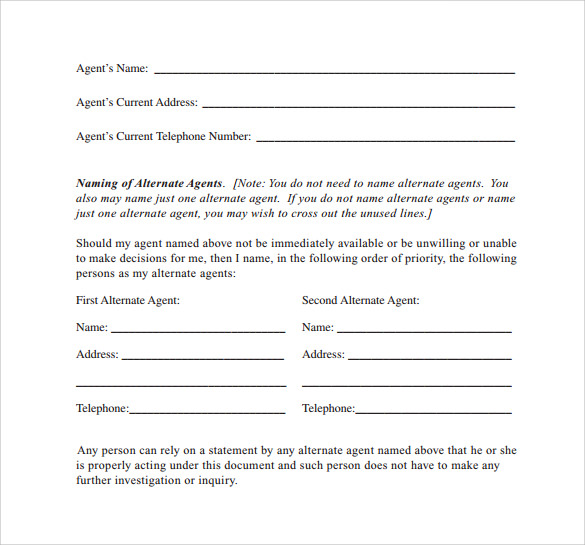 download health care power of attorney form