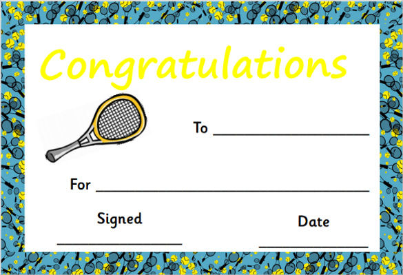 simple congratulations certificate
