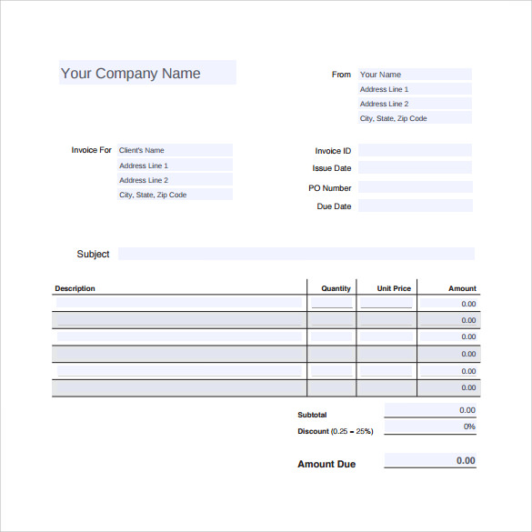 free 14 sample auto repair invoice templates in pdf ms word excel