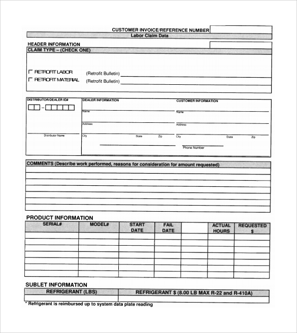 free 14 sample auto repair invoice templates in pdf ms