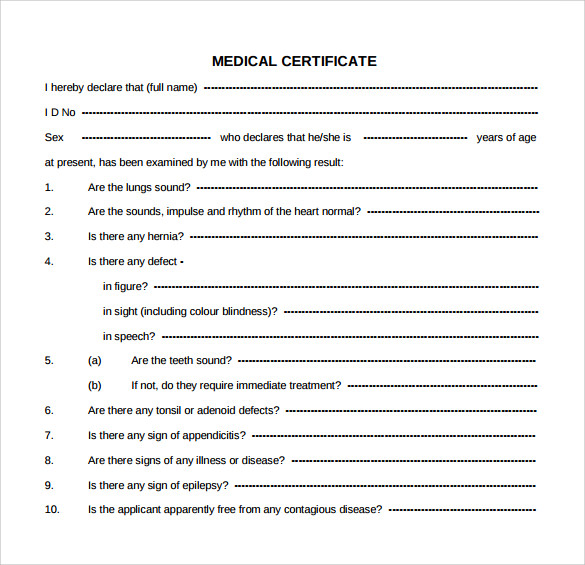 medical certificate to download2
