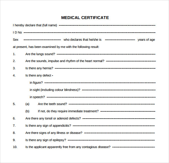 leave medical certificate letter 17 Medical PDF, Free    Word Download In Documents Certificate