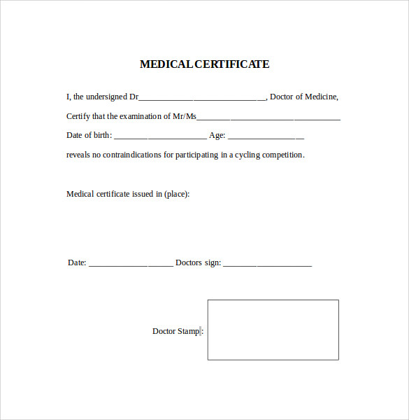 15 Medical Certificate Download for Free  Sample Templates