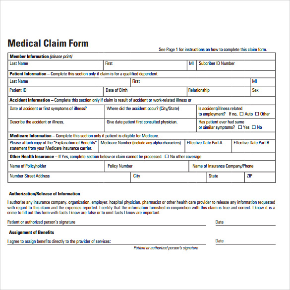 free-6-sample-medical-claim-forms-in-pdf