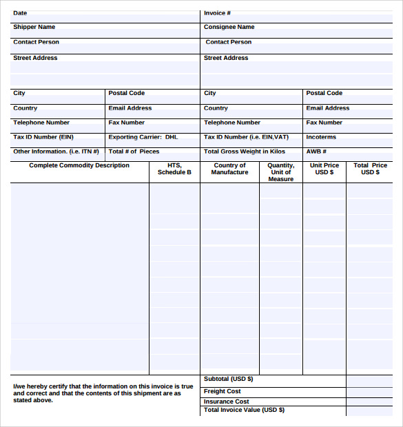 professional photography invoice template