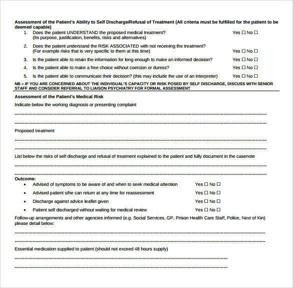 8-against-medical-advice-forms-to-download-sample-templates