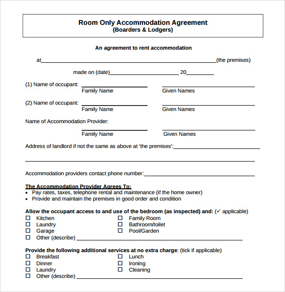 simple home rental agreement