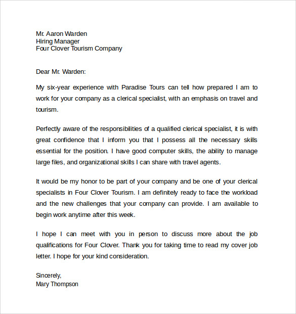 Sample Cover Letter Japan Visa