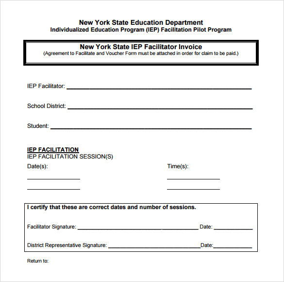 education invoice template pdf
