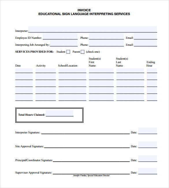 estimate invoice template free