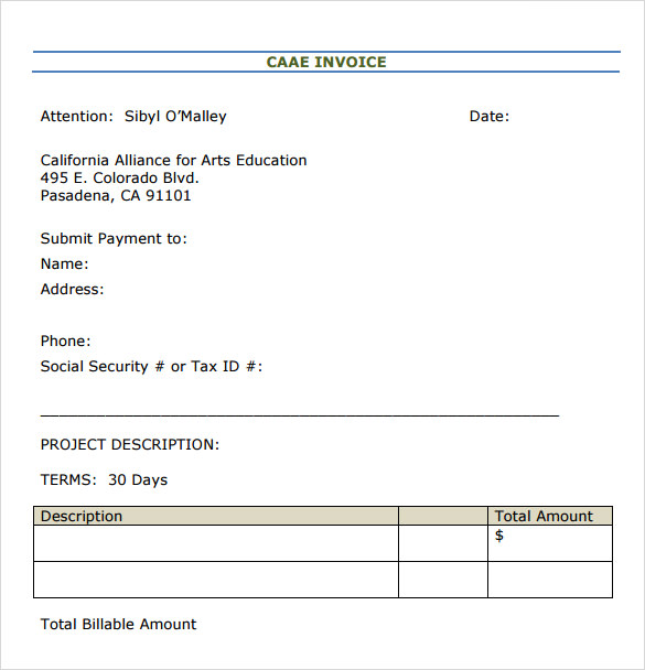 blank estimate invoice template1