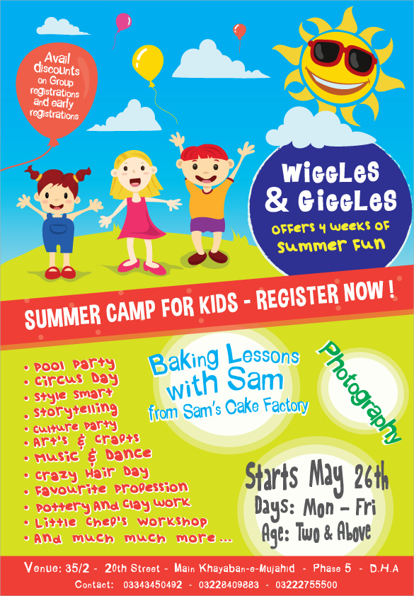 summer camp flyer ideas